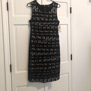 Alfani sleeveless dress with lace size 6